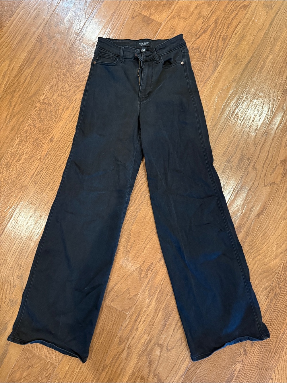 Women’s Black Wide-Leg Judy Blue Jeans